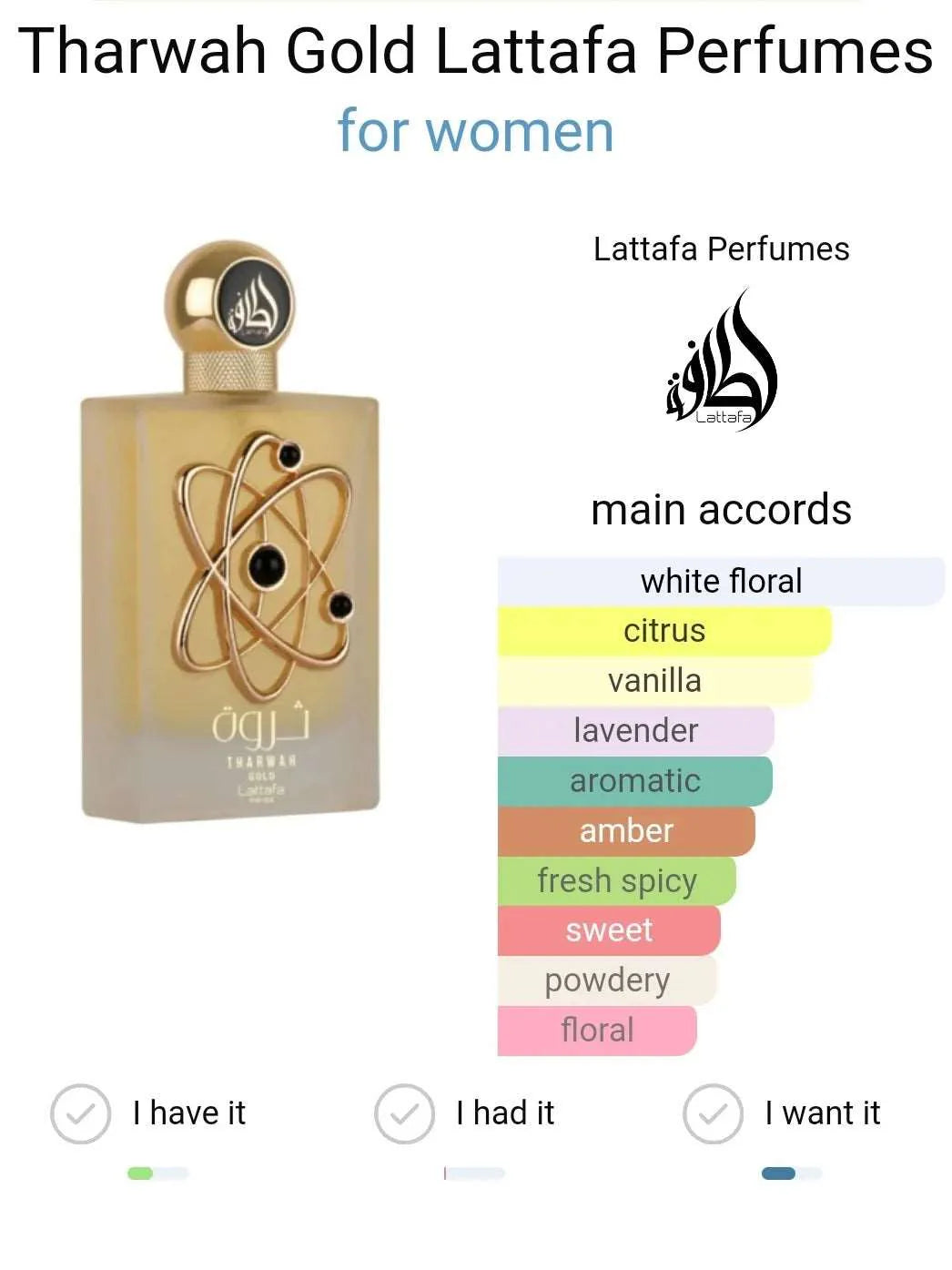 Tharwah Gold - Lattafa Parfum