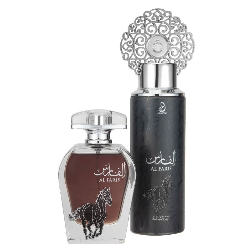 Al Faris- Coffret MyPerfumes | Parfum 100ml + Spray 200ml | Arabiyat prestige
