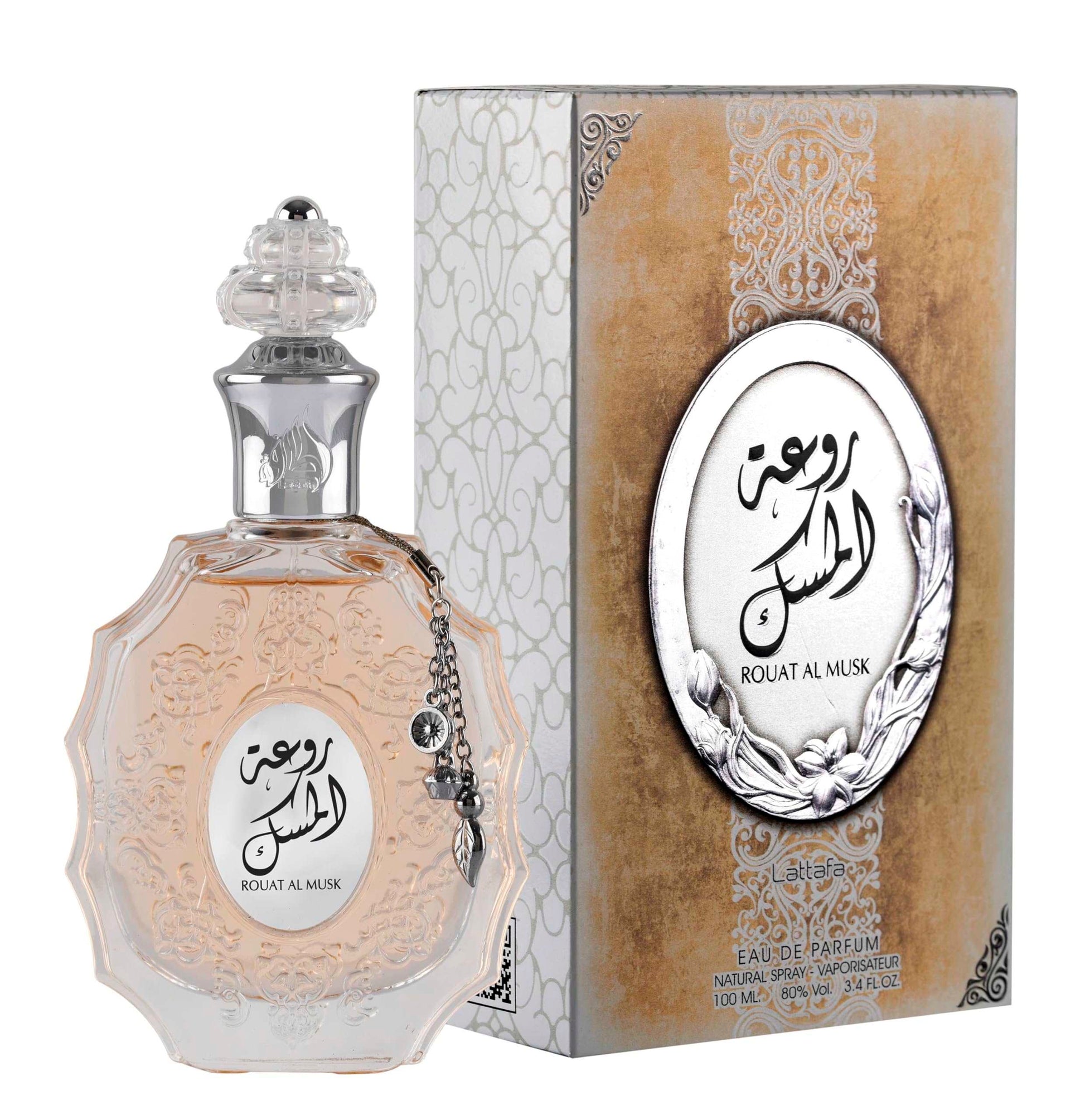 Rouat Al Musk 100 ml de la marque Lattafa avec sa boite