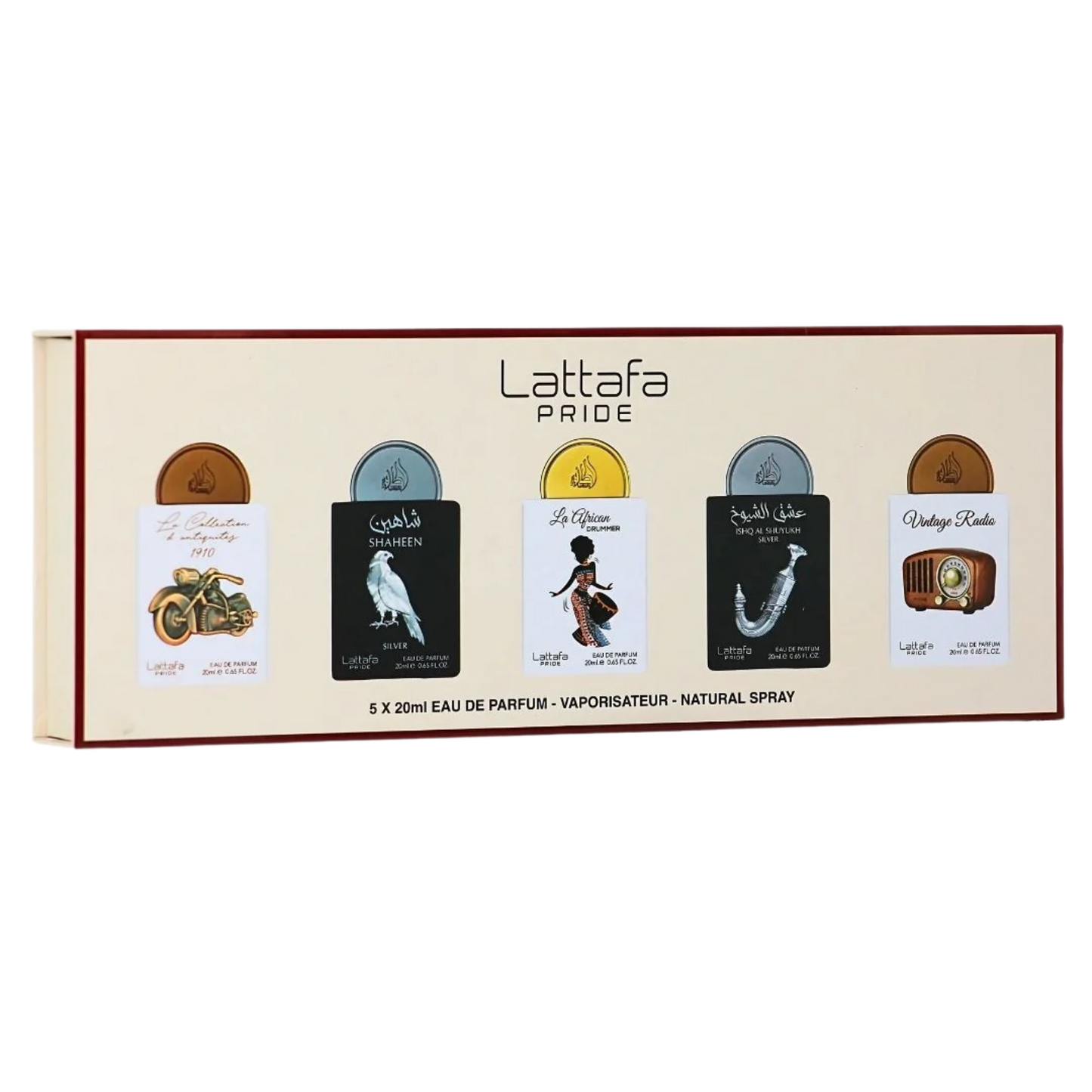 Orgullo Lattafa /No. Cofre Colección 05 Eau de Parfum 5x20ml