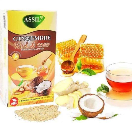 Tisane Gingembre, miel & coco 