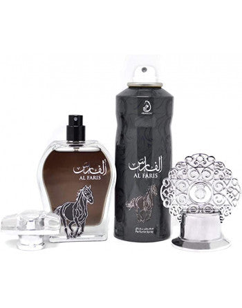Al Faris- Coffret MyPerfumes | Parfum 100ml + Spray 200ml | Arabiyat prestige