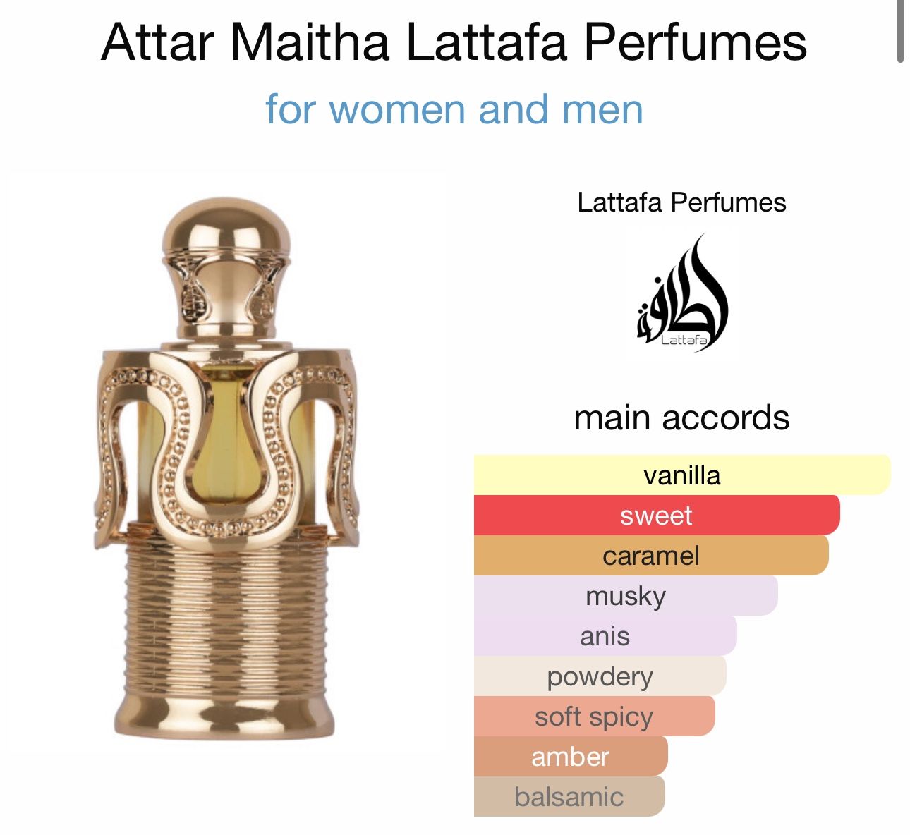 aceite puro lattafa maitha